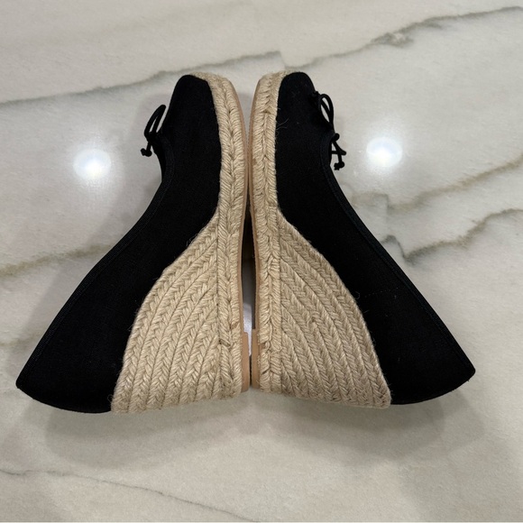 J.Crew Seville Made in Spain Espadrille Wedges Size 9.5 Black NWOB - Picture 8 of 13
